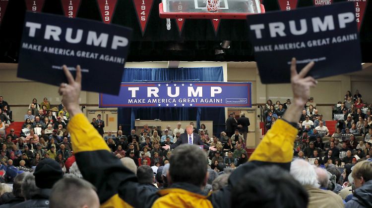 Trump provoziert mit fast jeder seiner Aussagen - seine Umfragewerte im Vorwahlkampf steigen trotzdem an. 