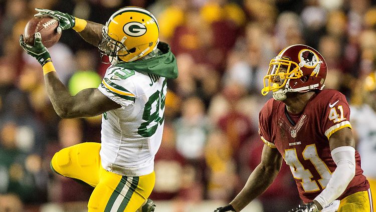Erst im Rückstand, dann in der Führung: Die Green Bay Packers gewinnen gegen die Washington Redskins.