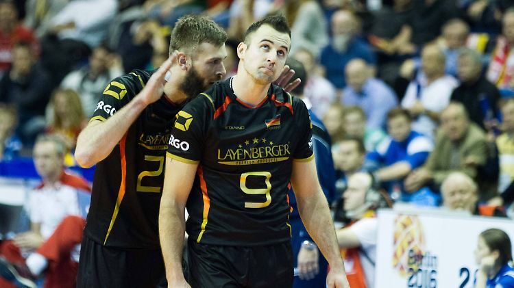 Und nun? Die deutschen Volleyballer Philipp Collin und Georg Grozer.