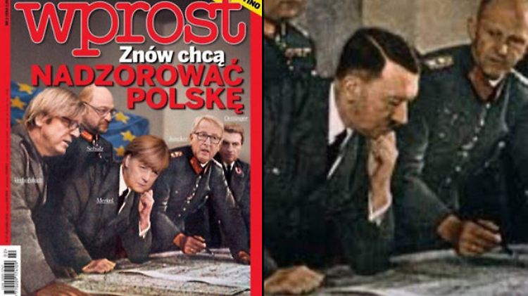 Beispiel der antideutschen Stimmung in Polen: Das Titelblatt der Zeitschrift "Wprost". 
