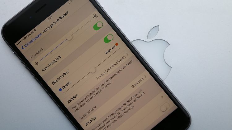 iOS 9.3 bietet unter anderem einen neuen Blaulichtfilter.