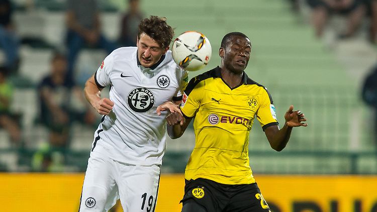 BVB-Ersatzstürmer Adrian Ramos traf doppelt gegen Frankfurt.