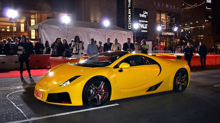 Zur Filmpremiere 2014 durfte auch der GTA Spano vorfahren.