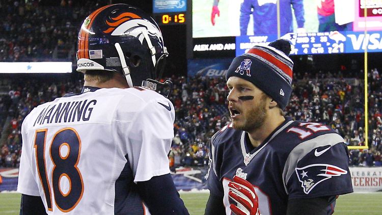 Auf ein Neues: Peyton Manning und Tom Brady.