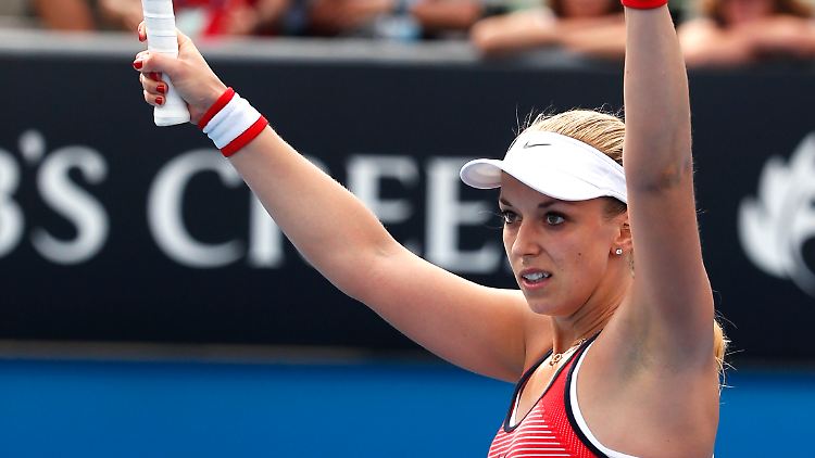 Sabine Lisicki konnte gegen Petra Cetkovska jubeln.