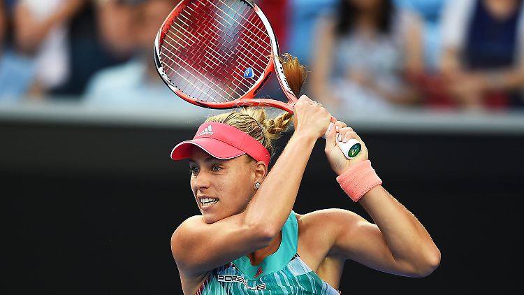 Angelique Kerbers Formkurve bei den Australian Open zeigt klar nach oben.