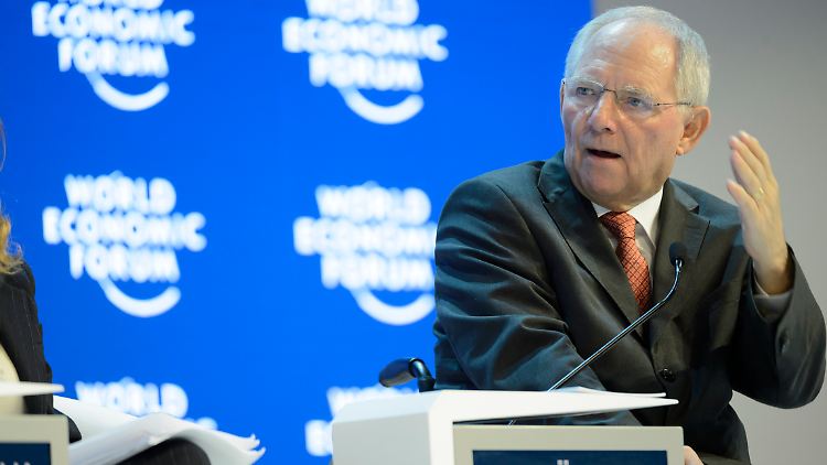 Bundesfinanzminister Schäuble zeichnet beim Weltwirtschaftsgipfel in Davos kein gutes Bild von Europa in der Flüchtlingskrise. 