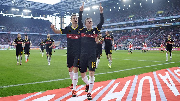 Timo Werner brachte den VfB Stuttgart in Köln mit 2:1 in Führung.