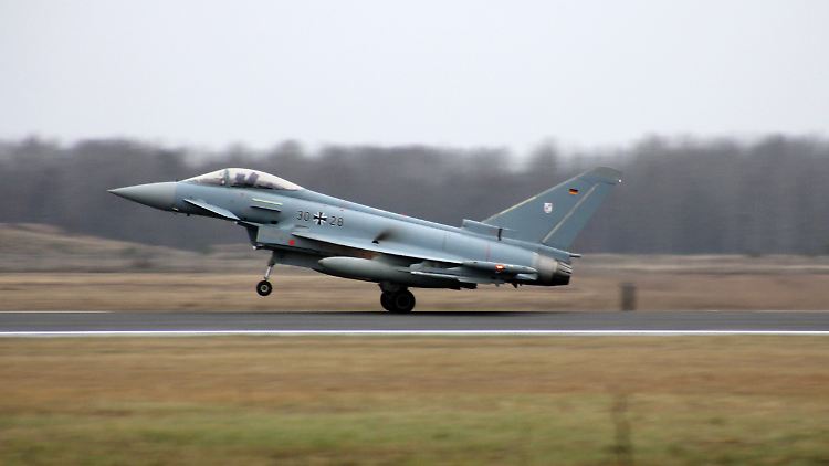 Ein Eurofighter beim Start: 2015 musste die Alarmrotte gleich 18 Mal abheben.