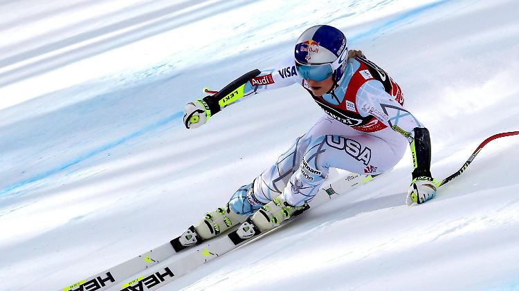 Beim Super-G von Cortina fährt Lindsey Vonn allen davon.