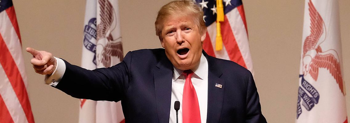 Trump am Samstag in Iowa.