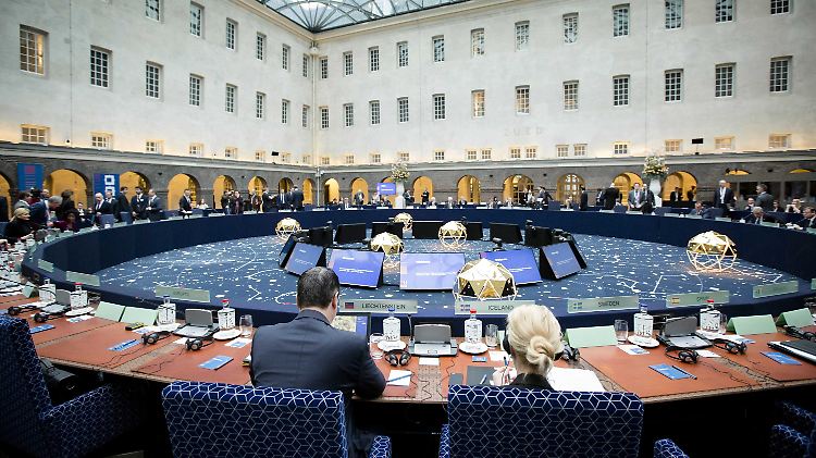 Der niederländische Innenminister empfing seine EU-Amtskollegen zum informellen Treffen im Amsterdamer "Scheepsvaartmuseum".