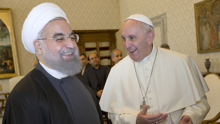Das Treffen zwischen Irans Präsident Hassan Ruhani und Papst Franziskus ist der Höhepunkt von Teherans Werbereise.