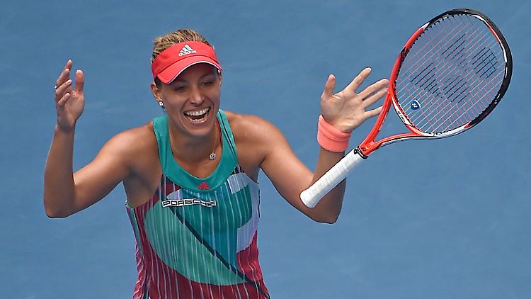 Ließ vor lauter Glück den Schläger fallen: Angelique Kerber