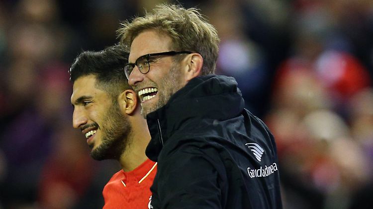 Geschafft: Jürgen Kopp und der deutsche Nationalspieler Emre Can.