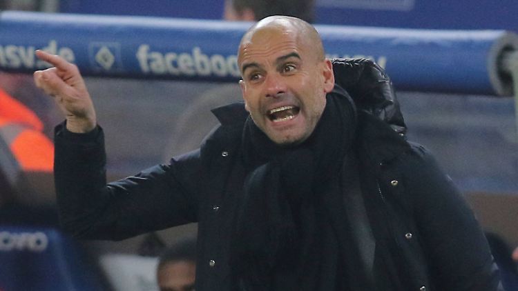Gereizt? Josep Guardiola.