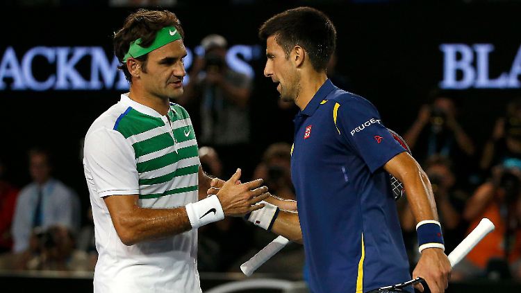 Im Endspiel: Novak Djokovic (r.) ließ Altstar Roger Federer wieder einmal kaum eine Chance.