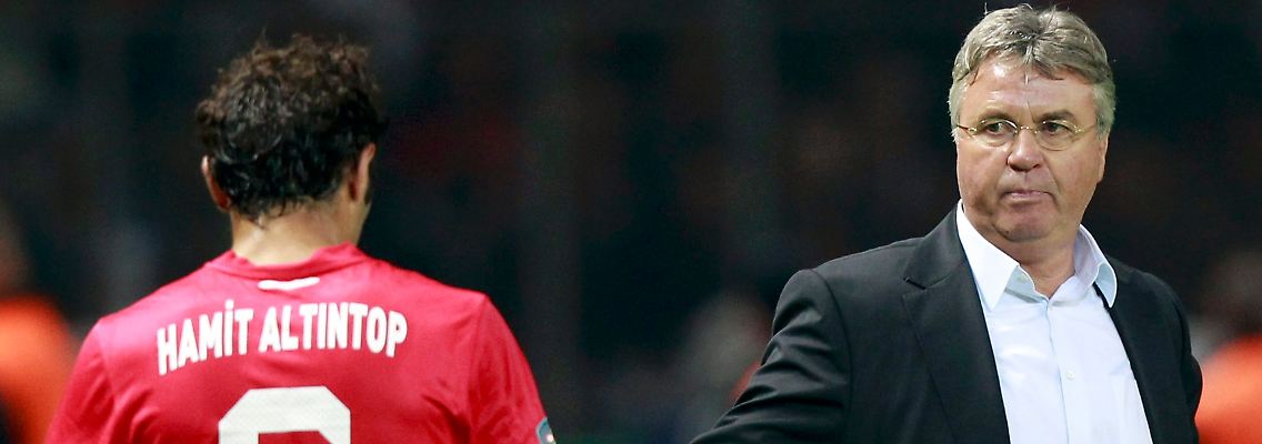 Zu Gast bei Berti Vogts: Guus Hiddink.