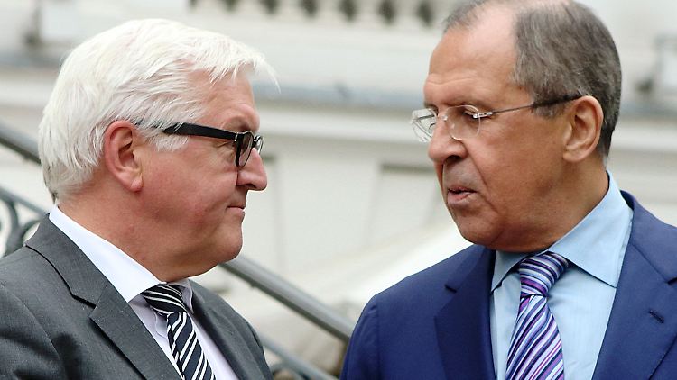 Außenminister Steinmeier und Lawrow haben einiges zu bereden.