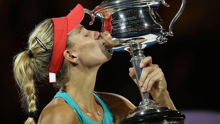 Da ist das Ding! Angelique Kerber holt sich ihren ersten Grand-Slam-Titel.