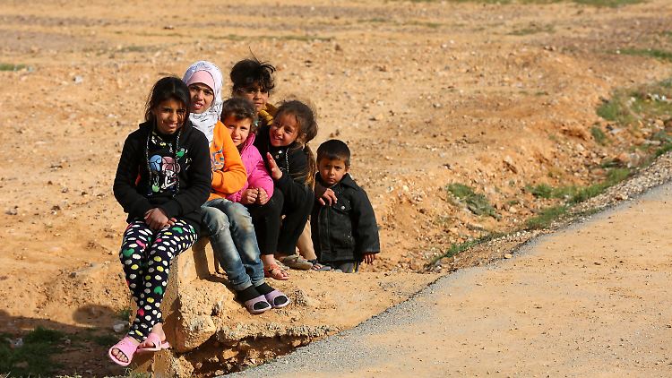 Syrische Flüchtlingskinder in einem Lager in Jordanien.