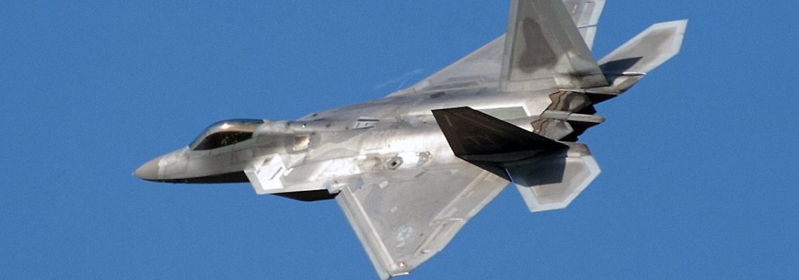 Der Luftüberlegenheitsjäger F-22 Raptor von Lockheed Martin war bereits über Syrien im Einsatz.