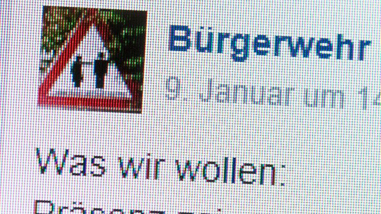 Meistens organisieren sich die Bürgerwehren via Facebook. 