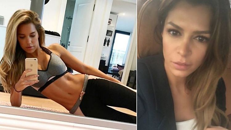 Ein regnerischer Tag in Hamburg - zwei unterschiedliche Fotos von Sylvie Meis (l.) und Sabia Boulahrouz dazu.
