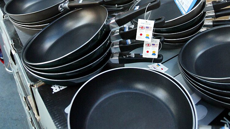 Bekanntester Anwendungsbereich von Teflon: Antihaft-Beschichtungen für Pfannen und Töpfe.