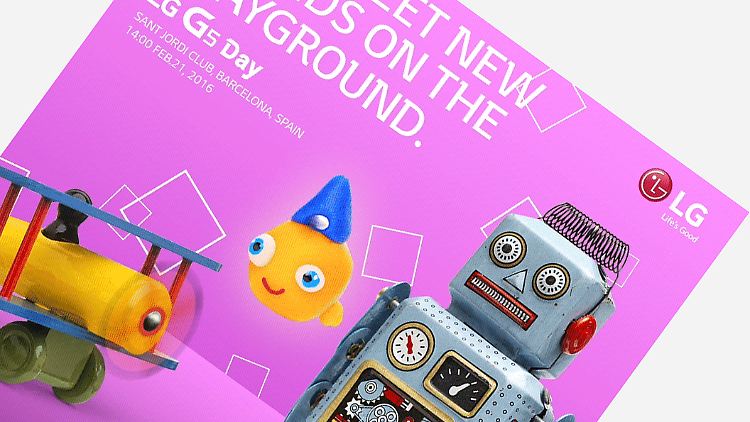 Willkommen auf der Spielwiese: So lädt LG zur G5-Premiere ein.