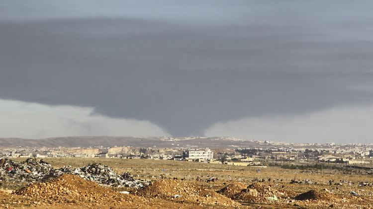 Aleppo liegt nur rund 30 bis 40 Kilometer von der türkischen Grenze entfernt.