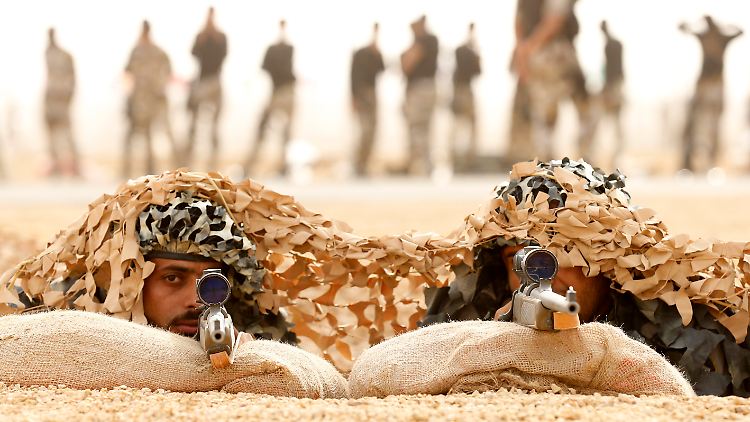 Saudische Spezialeinheiten trainieren den Ernstfall.