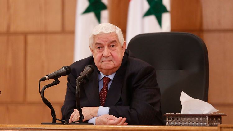 Der syrische Außenminister Walid al-Muallim hat für die internationale Militärkoalition eine eindeutige Botschaft parat.