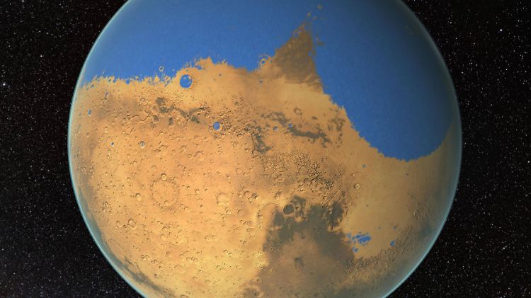 Einst soll es einen Ozean auf dem Mars gegeben haben, der größer war als der Atlantik. Doch das ist fast vier Milliarden Jahre her.