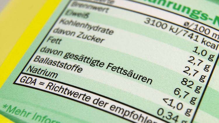 Die Nährwertangaben pro 100 Gramm sind gesetzlich vorgeschrieben. 