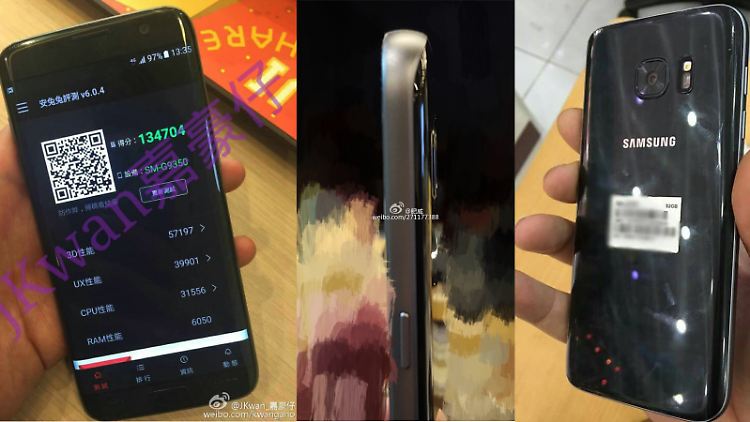 Auf diesen Bildern sind offensichtlich Prototypen des Samsung Galaxy S7 und des S7 Edge zu sehen.