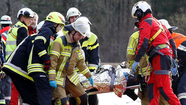 Rettungskräfte im Einsatz in Bayern.