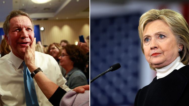 Kasich überraschte in New Hampshire, Clinton machte den Fehlstart perfekt.