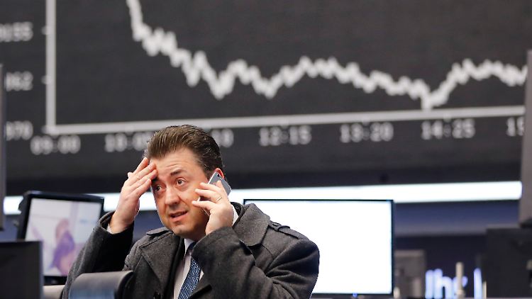Steil nach unten ging es mit dem Dax.