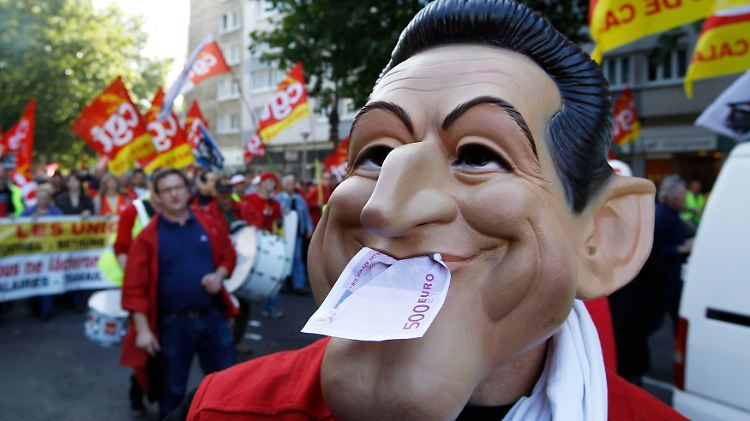 Präsident Sarkozy kommt nicht gut weg an diesem Dienstag.