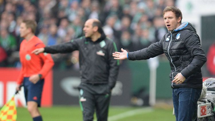 Erster Spiel, erster Punkt: Julian Nagelsmann fährt mit Hoffenheim nicht mit leeren Händen heim aus Bremen.