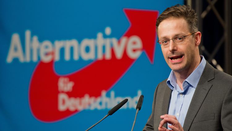 Marcus Pretzell, Landesvorsitzender der AfD in Nordrhein-Westfalen, hier beim AfD-Bundesparteitag in Hannover.