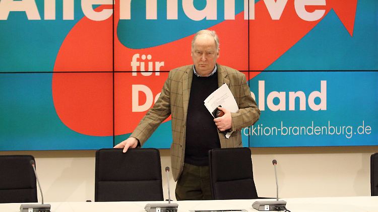 AfD-Vize Alexander Gauland hier im brandenburgischen Landtag in Potsdam.
