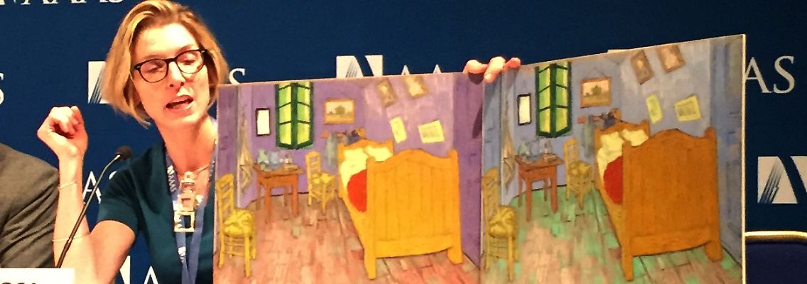 Ursprünglich war es lila: das "Schlafzimmer in Arles".