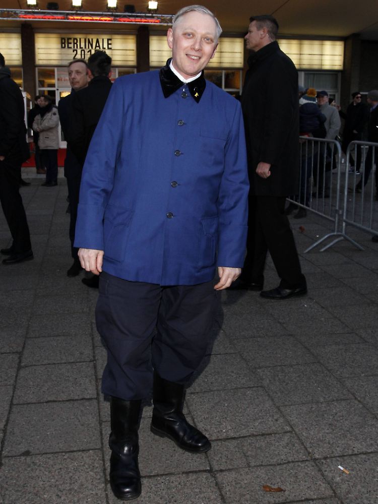 Mark Reeder, der "uniformgeile" Brite, im Februar 2015 bei der Berlinale, vor der Premiere seines Films "B-Movie: Lust & Sound in West-Berlin".
