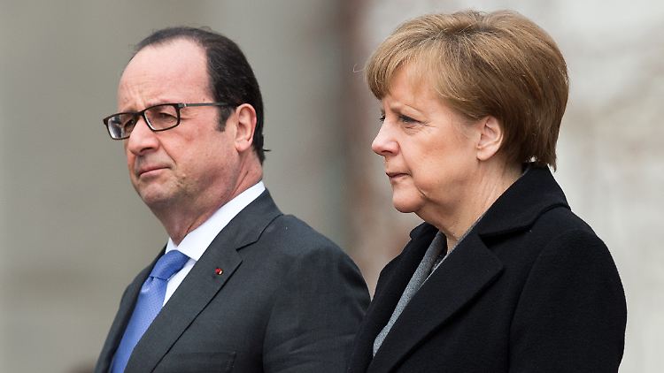 Deutschland und Frankreich sind immer noch wichtige politische Partner, aber in der Flüchtlingskrise kann sich die deutsche Kanzlerin kaum auf Präsident Hollande verlassen.