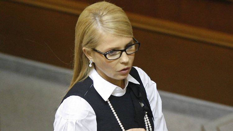 Mit ihrer Vaterlandspartei gehörte Julia Timoschenko dem proeuropäischen Bündnis im Kiewer Parlament an.