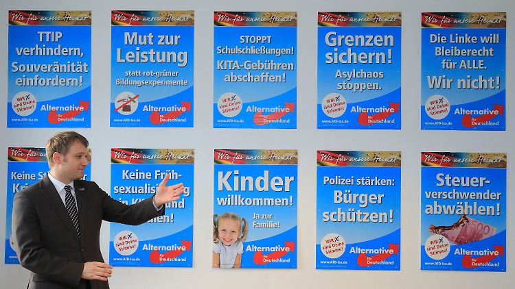 Kontinuität oder Politikwechsel? Und wie stark wird die AfD? Dies sind die Kernfragen bei der Landtagswahl in Sachsen-Anhalt am 13. März. (Im Bild: André Poggenburg, AfD-Landeschef)