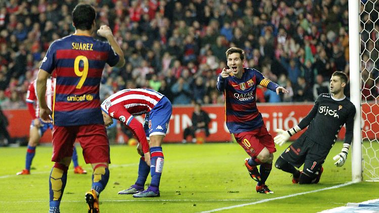 Lionel Messi trifft und trifft und trifft.
