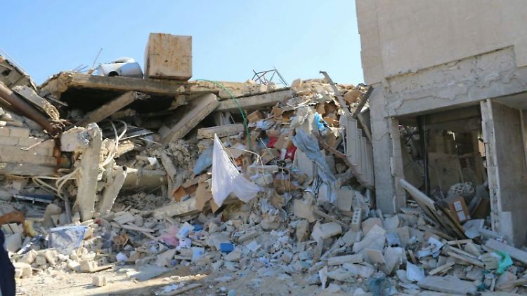 Eins der 50 zerstörten Krankenhäuser in Nordsyrien.